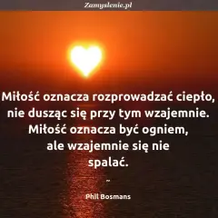Zachód słońca w kształcie serca. Cytaty o fałszywej miłości: "Miłość oznacza rozprowadzać ciepło, nie dusząc się przy tym wzajemnie. Miłość oznacza być ogniem, ale wzajemnie się nie spalać.