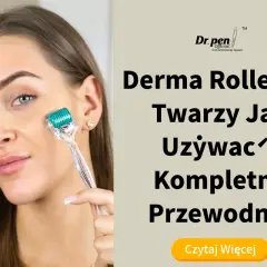 Kobieta z rollerem do twarzy. Dowiedz się, jak używać derma roller do twarzy, kompletny przewodnik.