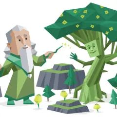 Magiczny las, gdzie czarodziej z brodą i drzewo-człowiek rozmawiają. Czy to symbol tego, czym jest INFJ?