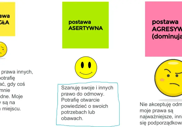 Postawa uległa, asertywna i agresywna. Jak grzecznie odmówić przykłady: asertywność to klucz do sukcesu.