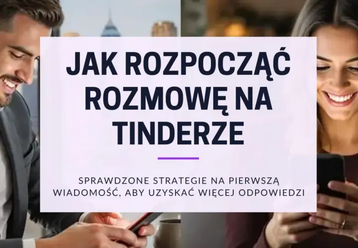 Uśmiechnięci ludzie patrzą na telefony. Dowiedz się, o co pytać na Tinderze, by zacząć rozmowę i dostać więcej odpowiedzi.