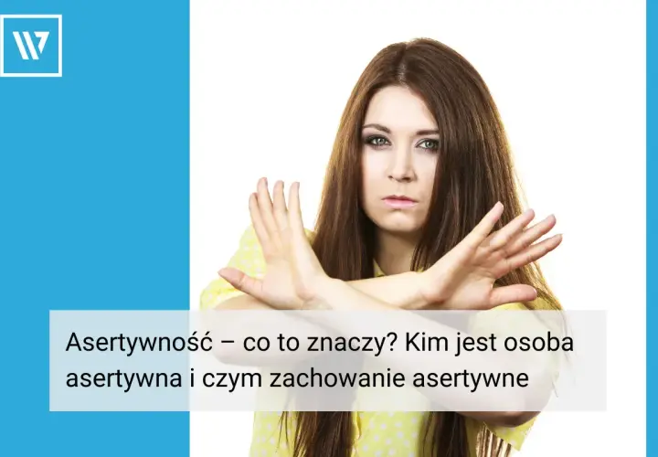 Kobieta z gestem "stop" pokazuje, jak ważne są zwroty asertywne przykłady.