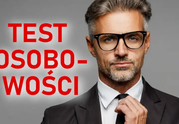 Mężczyzna w okularach poprawia krawat. Czy odkryjesz najrzadszy typ osobowości?