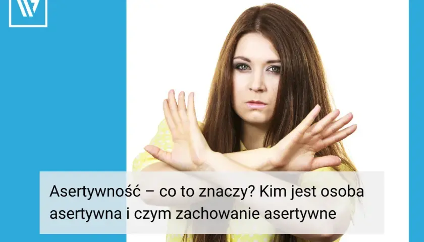 Kobieta z gestem "stop" pokazuje, jak ważne są zwroty asertywne przykłady.