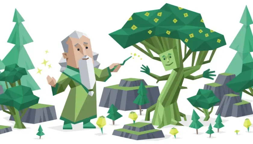 Magiczny las, gdzie czarodziej z brodą i drzewo-człowiek rozmawiają. Czy to symbol tego, czym jest INFJ?