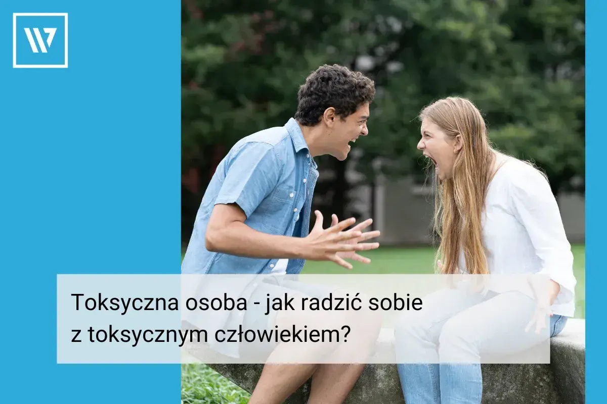 Para kłóci się, krzycząc na siebie. Obrazek ilustruje, skąd się biorą toksyczne osoby i jak sobie z nimi radzić.