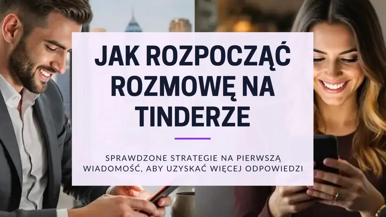 Uśmiechnięci ludzie patrzą na telefony. Dowiedz się, o co pytać na Tinderze, by zacząć rozmowę i dostać więcej odpowiedzi.