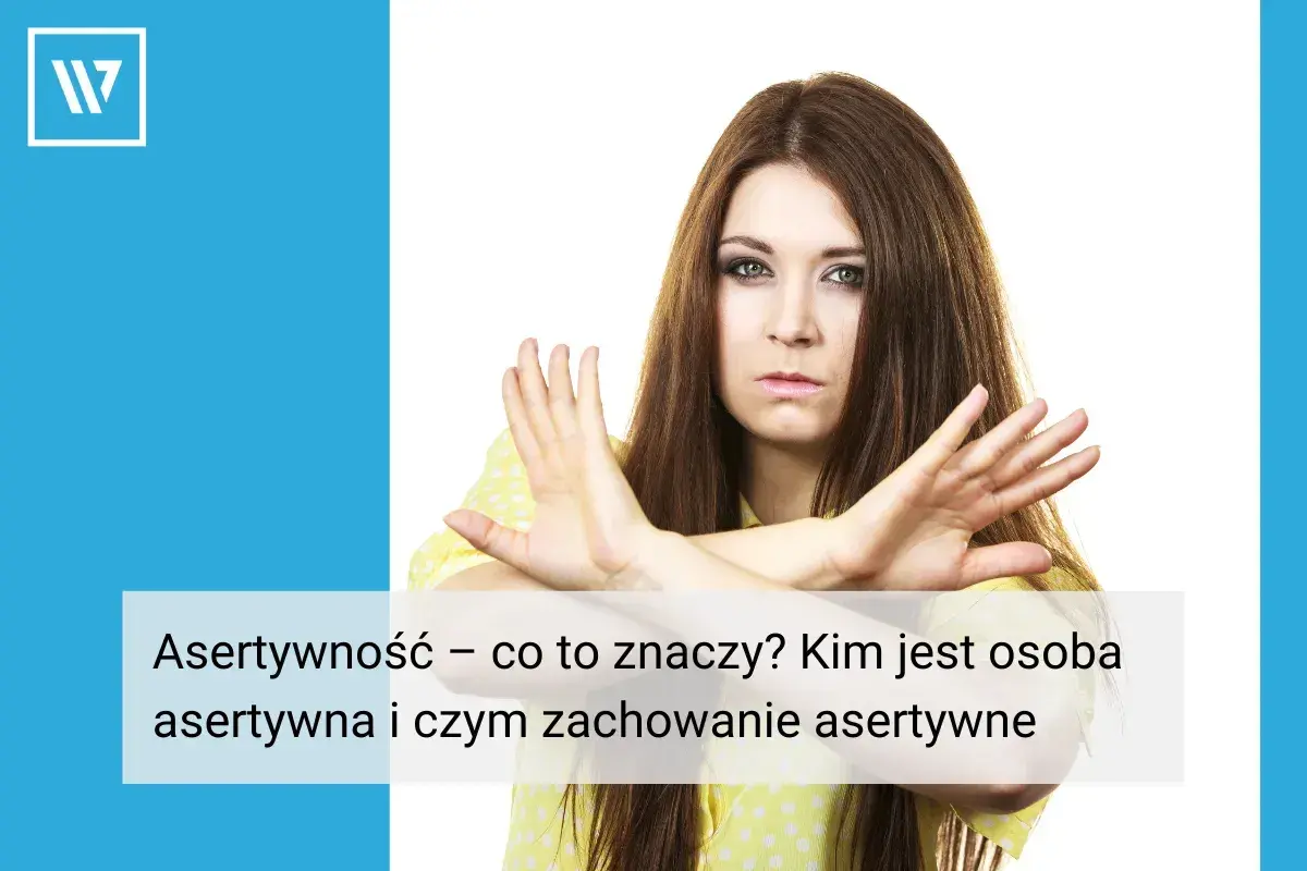 Kobieta z gestem "stop" pokazuje, jak ważne są zwroty asertywne przykłady.