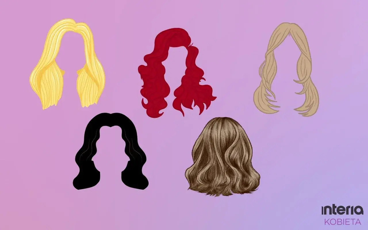 Wybierz fryzurę, która pasuje do Twojego test osobowości kolory. Różne odcienie włosów: blond, rudy, czarny, brązowy.