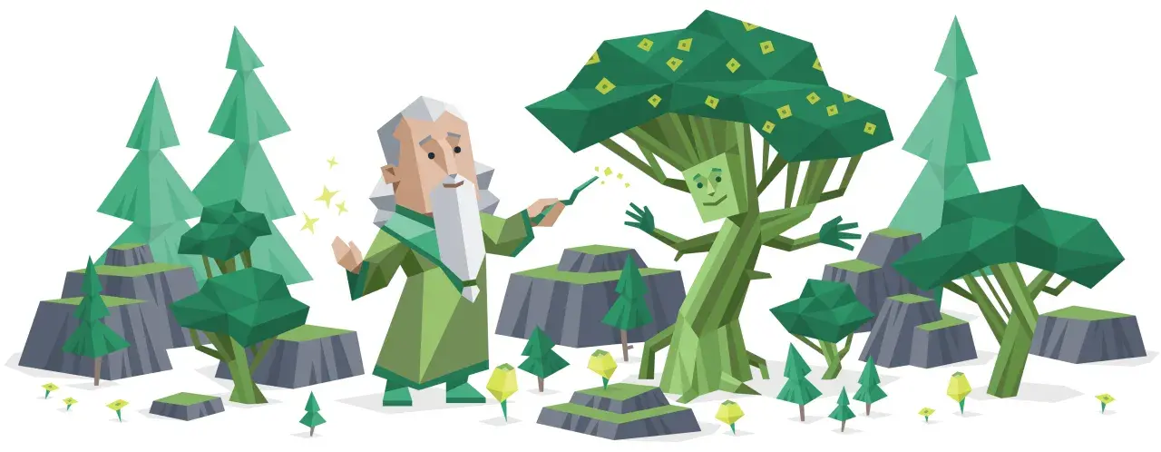 Magiczny las, gdzie czarodziej z brodą i drzewo-człowiek rozmawiają. Czy to symbol tego, czym jest INFJ?
