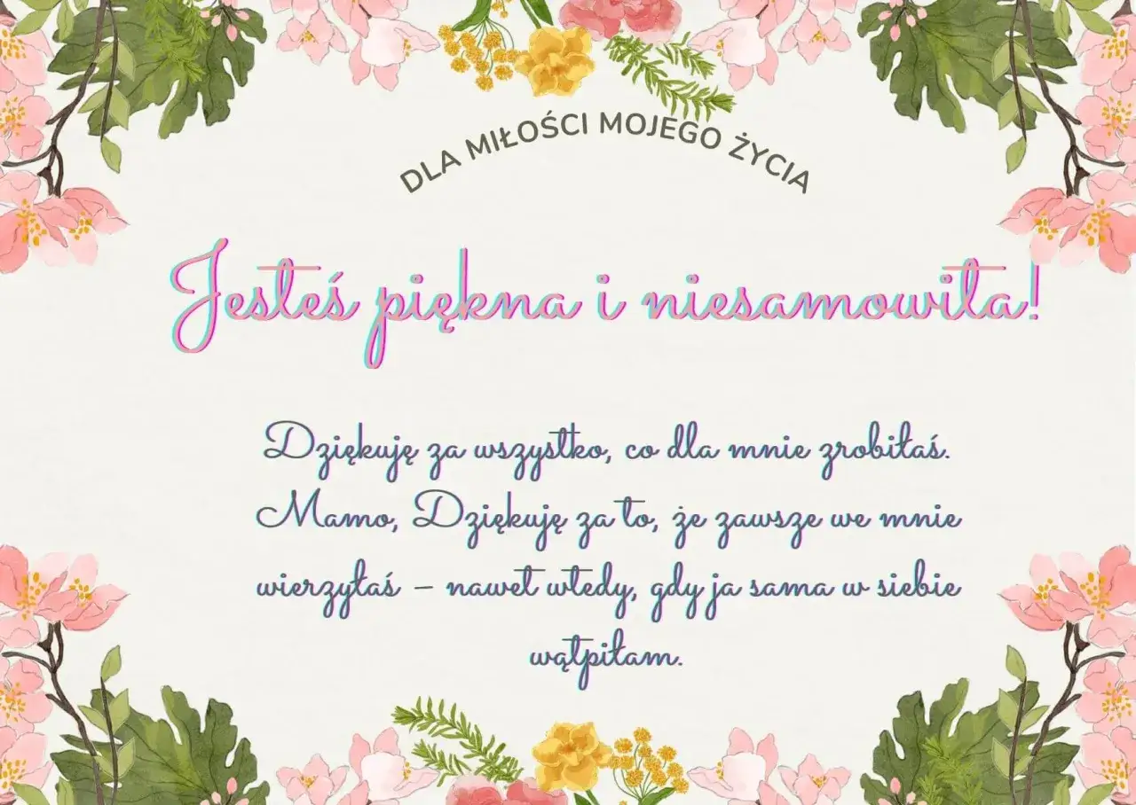 Wierszyk o mamie: